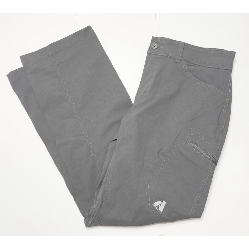 Eddie Bauer Men's First Ascent Cargo Pants Gray Size 34x32 Nylon Stretch Hiking